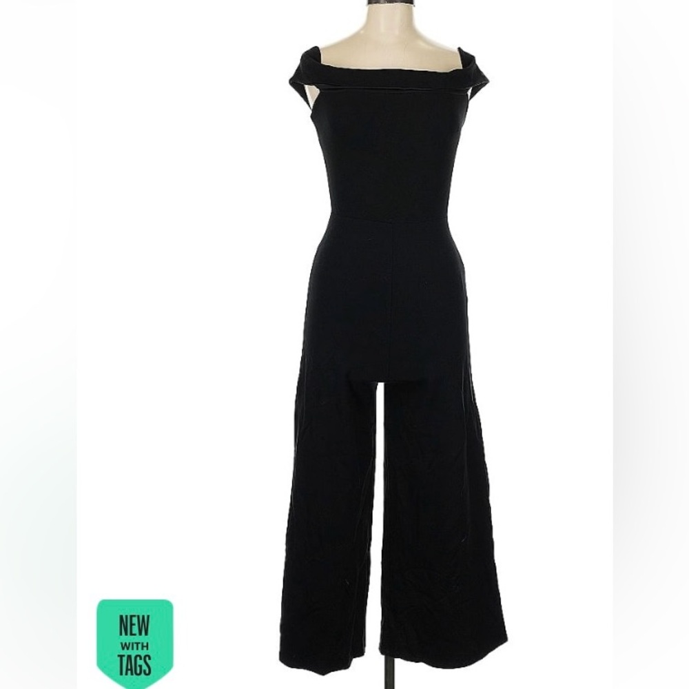 REVOLVE- Lovers + Friends black jumpsuit New with tags . Low back. Off shoulder